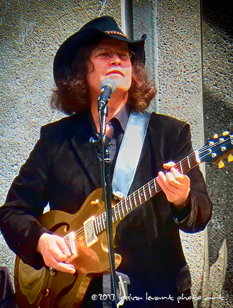 Stan Erhart @ Jerry Garcia Amphitheater 2013; Photo by Jessica Levant & included in her book 'San Francisco Bay Area Jazz & Bluesicians'